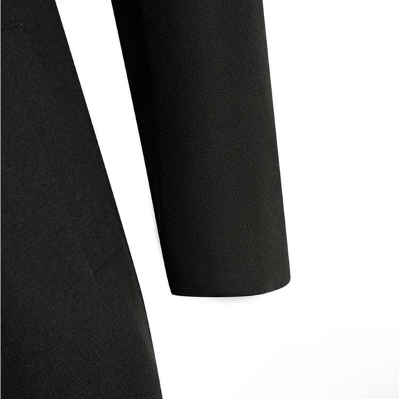 Plus Solid Double Breasted Overcoat shein boutique womens outwear coat p - Picture 5 of 5